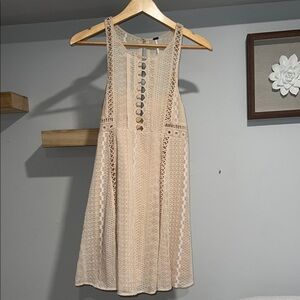 Free people‎ boho Beige Lace Dress